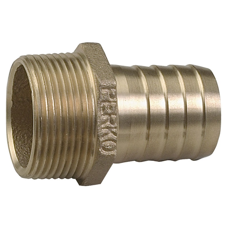 Perko 1-1/4 Pipe to Hose Adapter Straight Bronze MADE IN THE USA [0076DP7PLB]