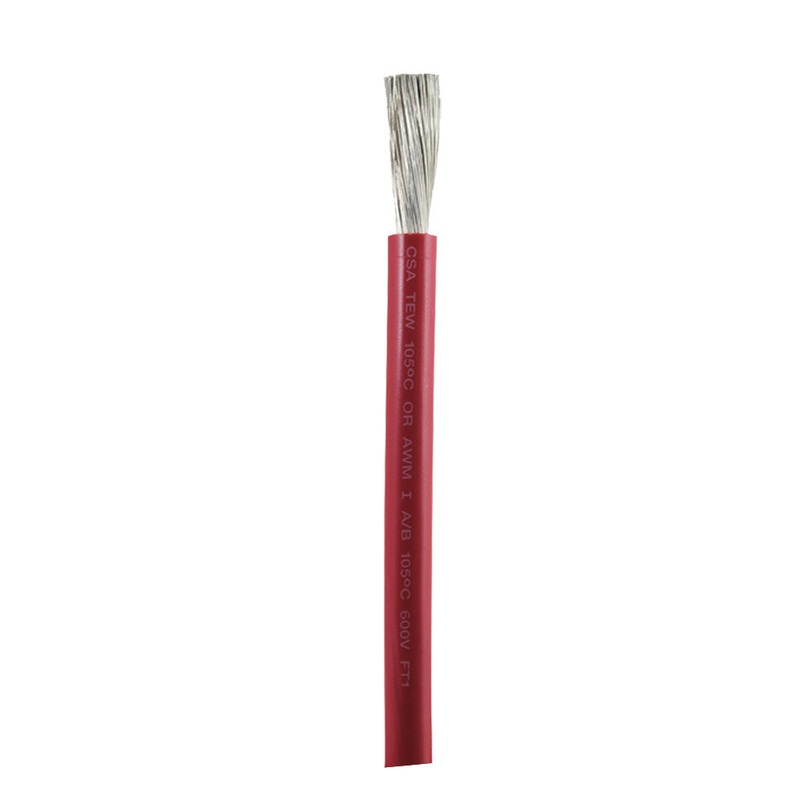 Ancor Red 1 AWG Battery Cable – Sold By The Foot [1155-FT]