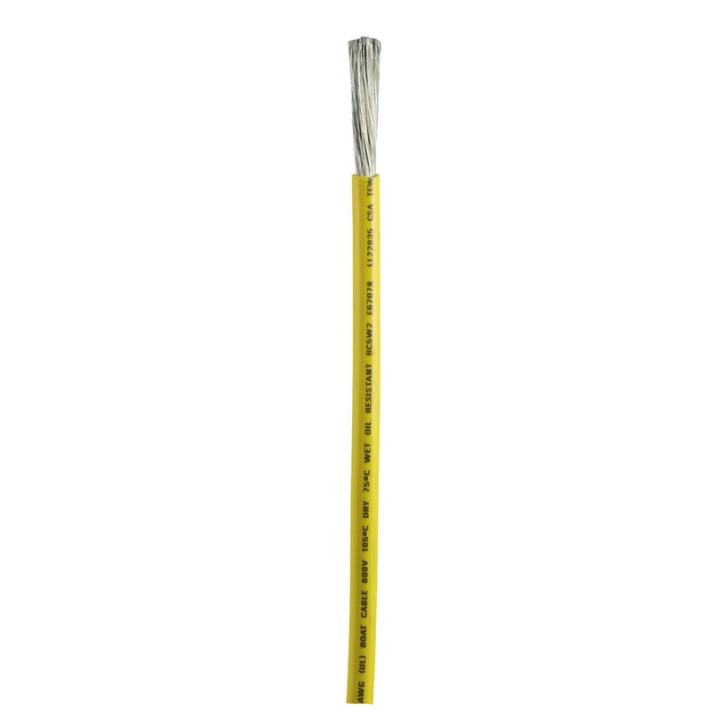 Ancor Yellow 4 AWG Battery Cable – Sold By The Foot [1139-FT]