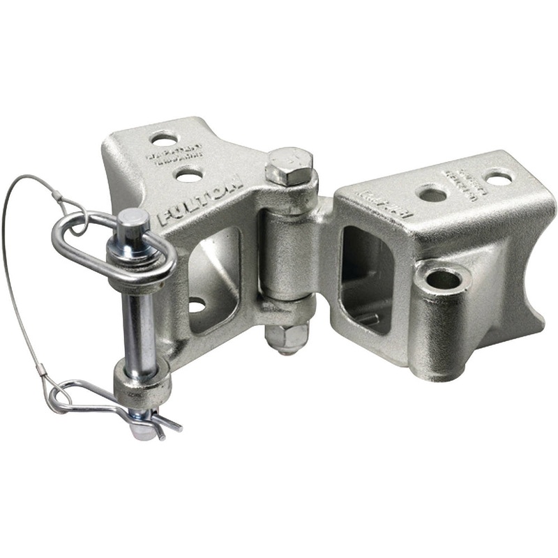 Fulton Fold-Away Bolt-On Hinge Kit 2 x 3 Trailer Beam, Rating 5,000 lbs., 48 Pivot, Z-Max 600 Zinc Finish [HDPB230101]
