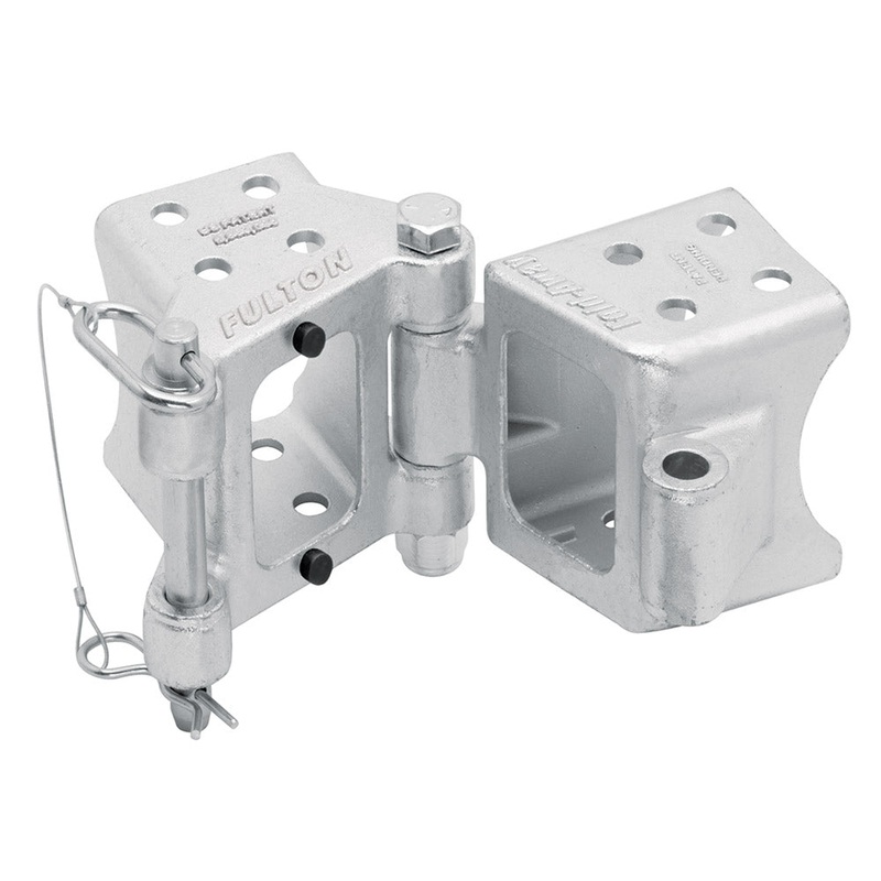 Fulton Fold-Away Bolt-On Hinge Kit 3 x 5 Trailer Beam, Rating 9,000 lbs., 48 Pivot, Z-Max 600 Zinc Finish [HDPB350101]