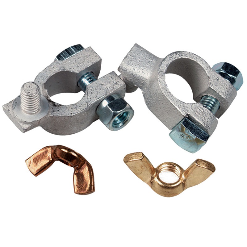Ancor Tinned Battery Terminal – 5/16 & 3/8 Stud – Positive & Negative Combo [260322]