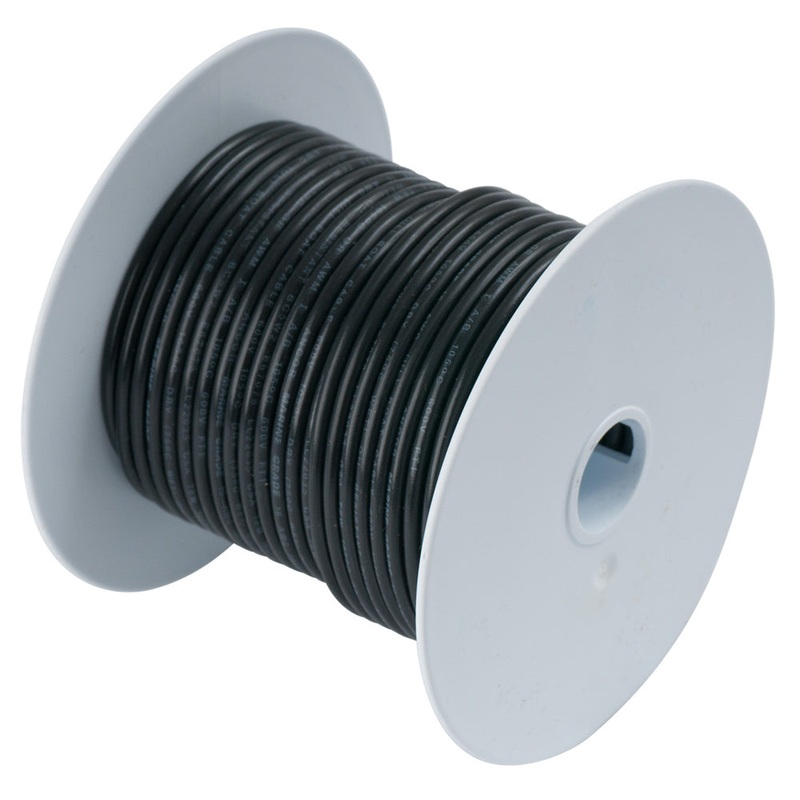 Ancor Black 2/0 AWG Battery Cable Tinned Copper – 50′ [117005]
