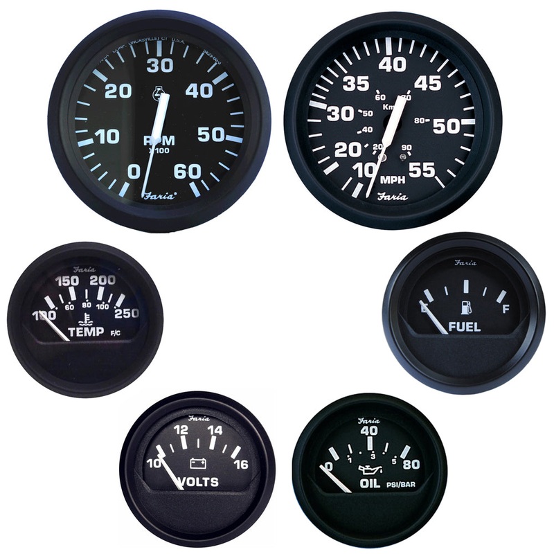 Faria Euro Black Boxed Set – Inboard Motors [KT9799]