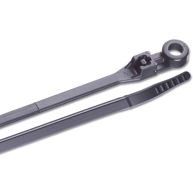 Ancor 6 UV Black Mounting Cable Zip Ties – 25 Pack [199252]