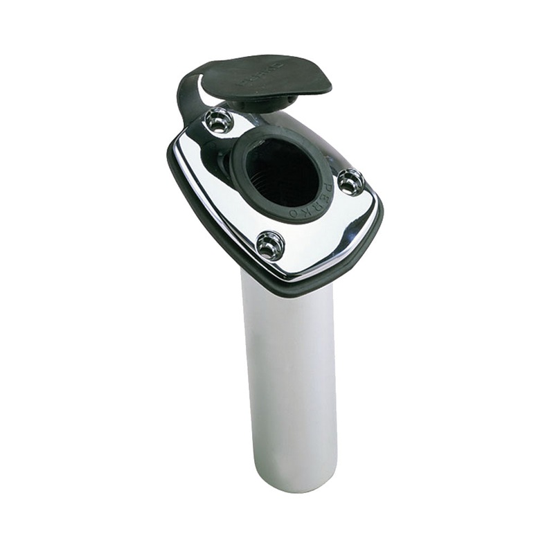 Perko Fishing Rod Holder – 65 Angled Flush Mount – Chrome Plated Zinc [1205DP0CHR]