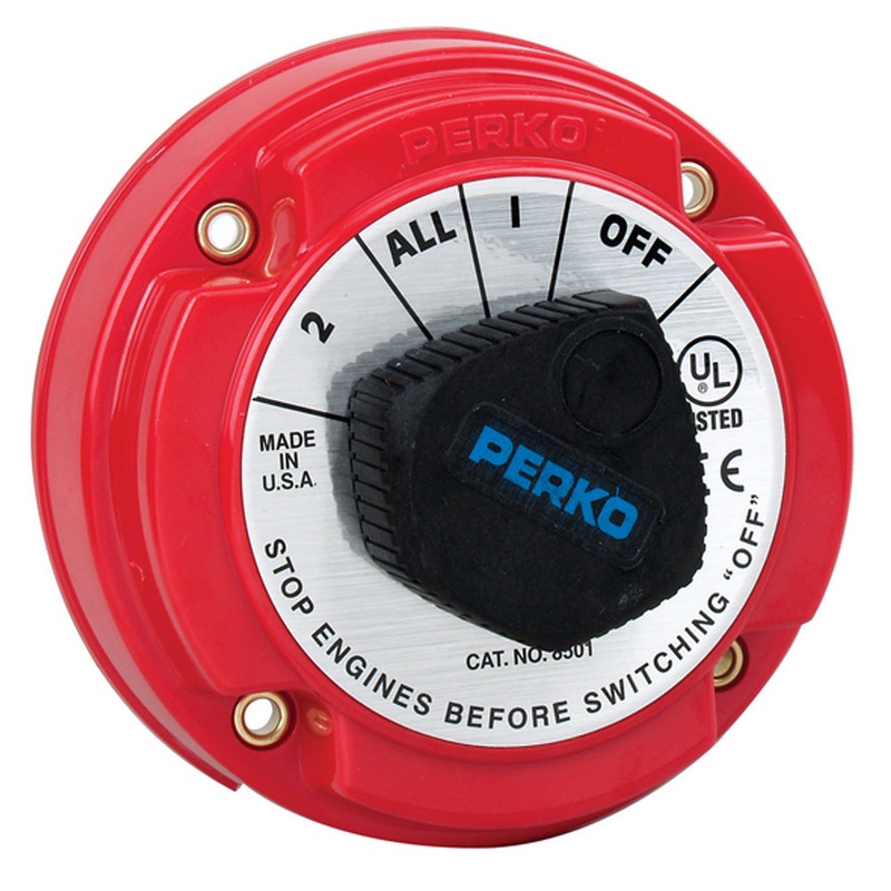 Perko Medium Duty Battery Selector Switch – 250A Continuous [8501DP]