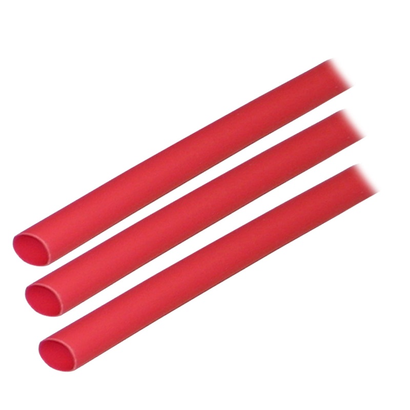 Ancor Adhesive Lined Heat Shrink Tubing (ALT) – 1/4 x 3 – 3-Pack – Red [303603]