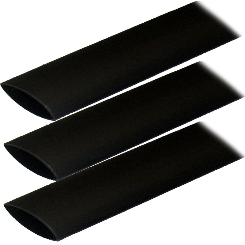 Ancor Adhesive Lined Heat Shrink Tubing (ALT) – 1 x 12 – 3-Pack – Black [307124]