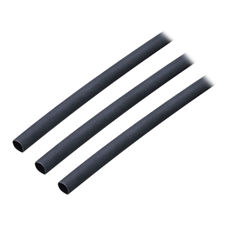 Ancor Adhesive Lined Heat Shrink Tubing (ALT) – 3/16 x 3 – 3-Pack – Black [302103]