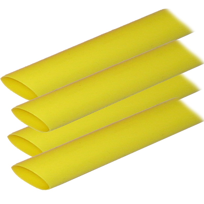 Ancor Adhesive Lined Heat Shrink Tubing (ALT) – 3/4 x 12 – 4-Pack – Yellow [306924]