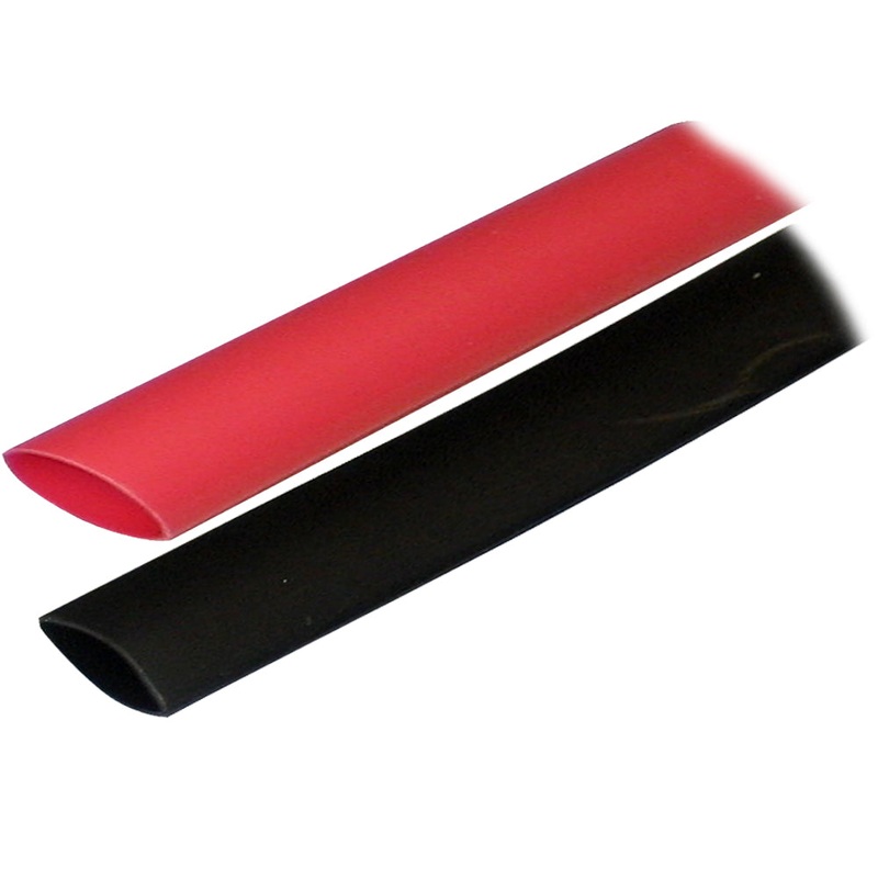 Ancor Adhesive Lined Heat Shrink Tubing (ALT) – 3/4 x 3 – 2-Pack – Black/Red [306602]