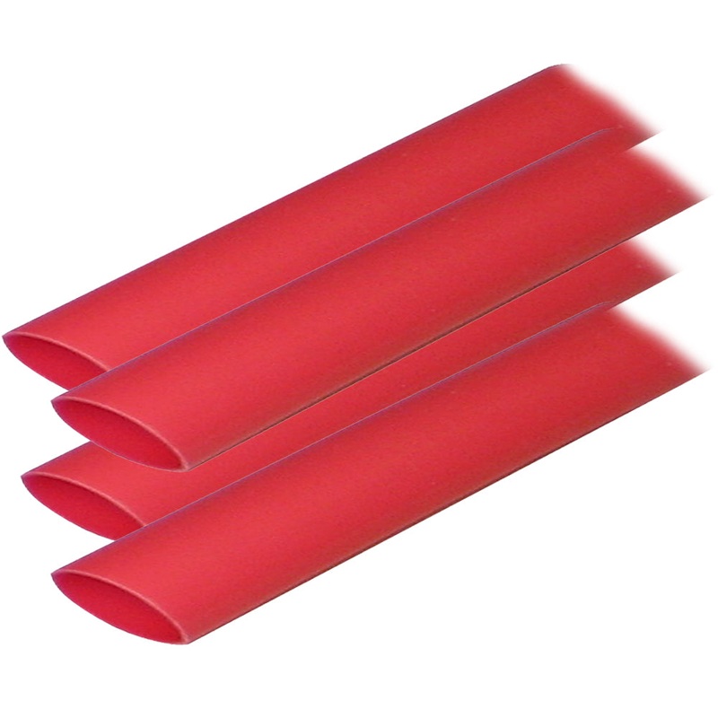 Ancor Adhesive Lined Heat Shrink Tubing (ALT) – 3/4 x 6 – 4-Pack – Red [306606]