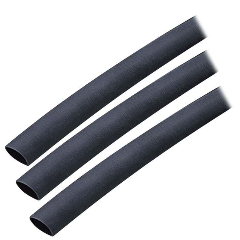 Ancor Adhesive Lined Heat Shrink Tubing (ALT) – 3/8 x 3 – 3-Pack – Black [304103]