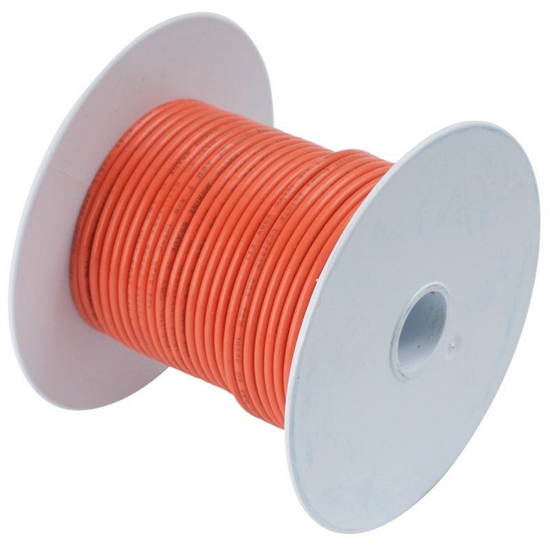 Ancor Orange 18 AWG Tinned Copper Wire – 100′ [100510]