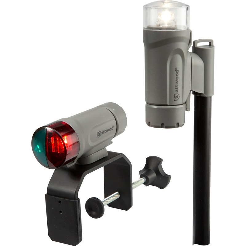 Attwood Clamp-On Portable LED Light Kit – Marine Gray [14190-7]