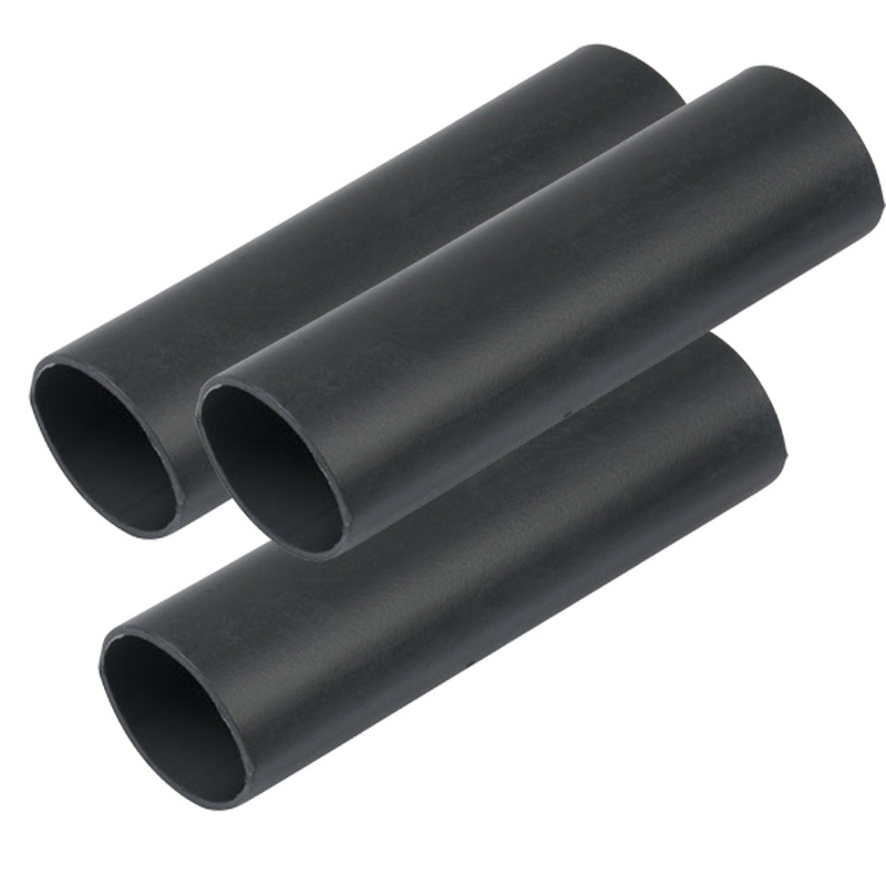 Ancor Heavy Wall Heat Shrink Tubing – 3/4 x 3 – 3-Pack – Black [326103]