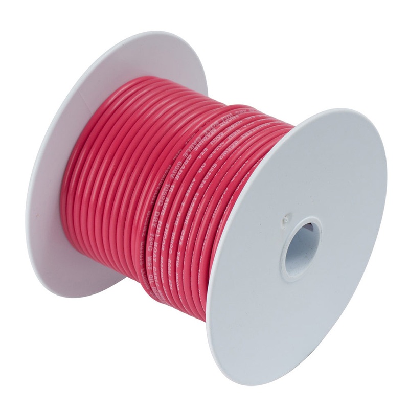 Ancor Red 1/0 AWG Tinned Copper Battery Cable – 25′ [116502]