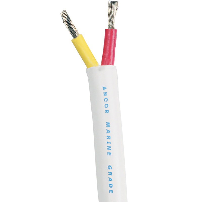 Ancor Safety Duplex Cable – 12/2 AWG – Red/Yellow – Round – 250′ [126325]