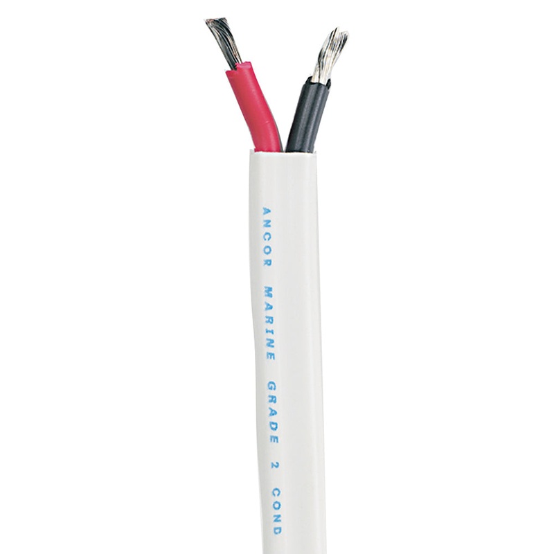 Ancor Standard Duplex Cable – Flat 16/2 AWG – 2 x 1mm Red/Black – 100′ [121710]