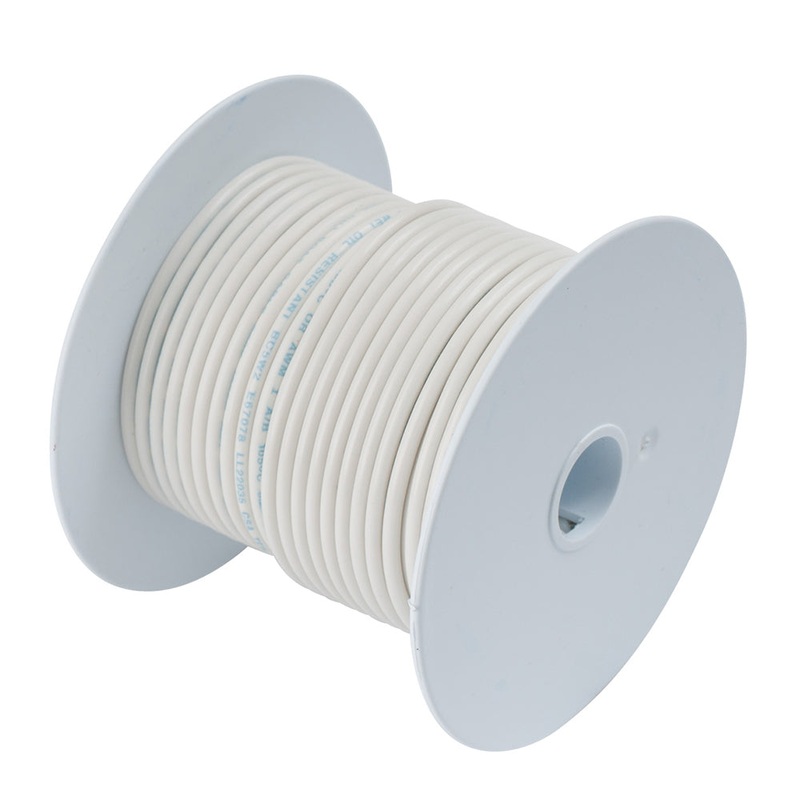 ANcor White 6 AWG Tinned Copper Wire – 100′ [112710]