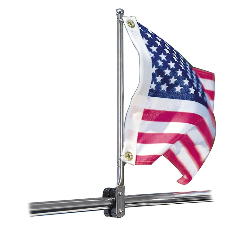 Taylor Made 7/8-1-1/4 SS Rail Mount Pulpit Staff [971]