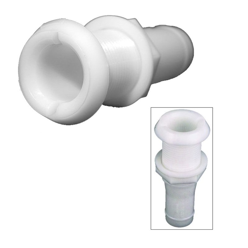 Perko 3/4 Thru-Hull Fitting f/Hose – Plastic Narrow Flange [0301DP5]