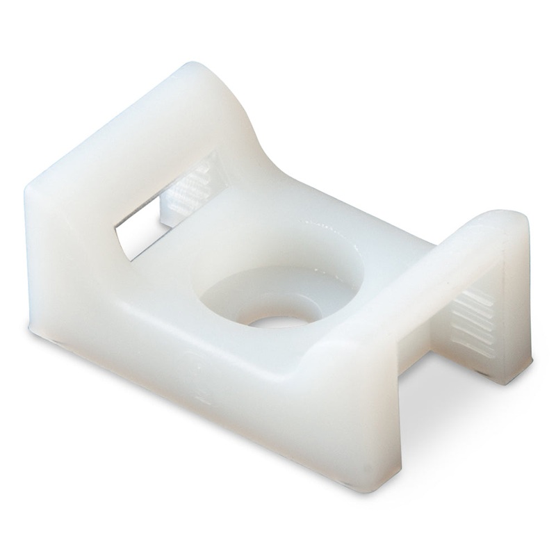 Ancor Cable Tie Mount – Natural – #8 Screw – 100 Pieces Per Bag [199232]