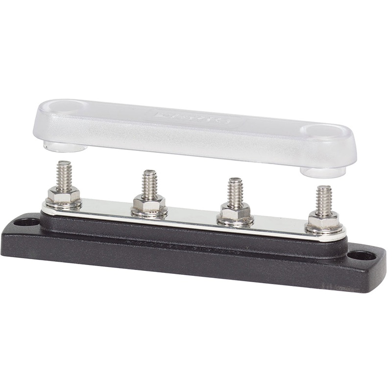 Blue Sea 2307 Common 150A BusBar – (4) 1/4-20 Studs w/Cover [2307]