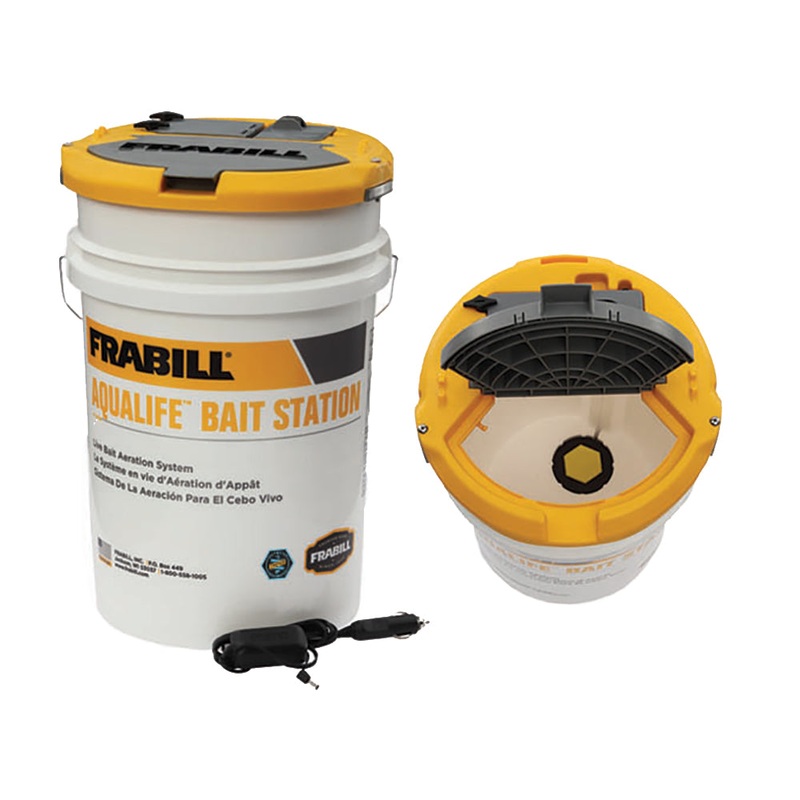 Frabill Aqua-Life Bait Station – 6 Gallon Bucket [14691]