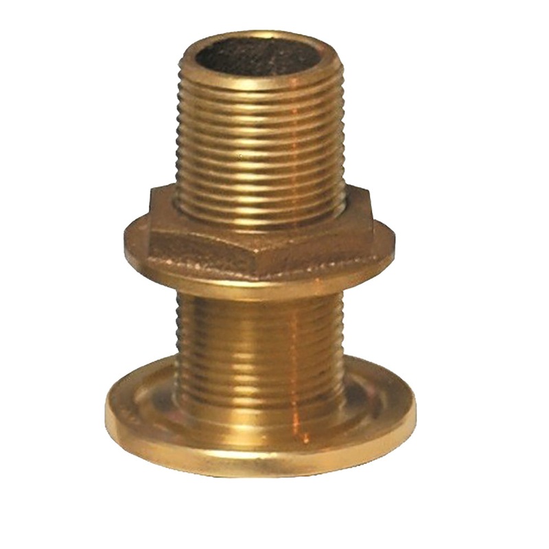 GROCO 1 NPS NPT Combo Bronze Thru-Hull Fitting w/Nut [TH-1000-W]