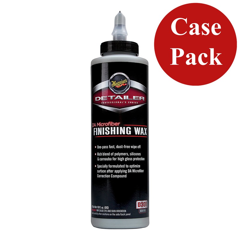 Meguiars DA Microfiber Finishing Wax – 16oz *Case of 6* [D30116CASE]