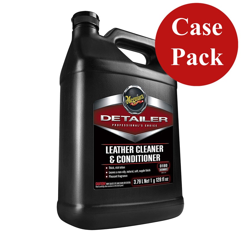 Meguiars Detailer Leather Cleaner  Conditioner – 1-Gallon *Case of 4* [D18001CASE]