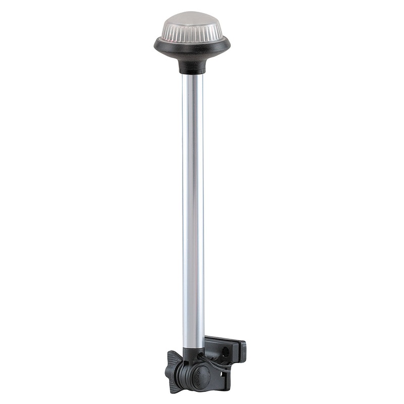 Perko Fold Down All-Round Frosted Globe Pole Light – Horizontal Mount – White [1634DP0CHR]