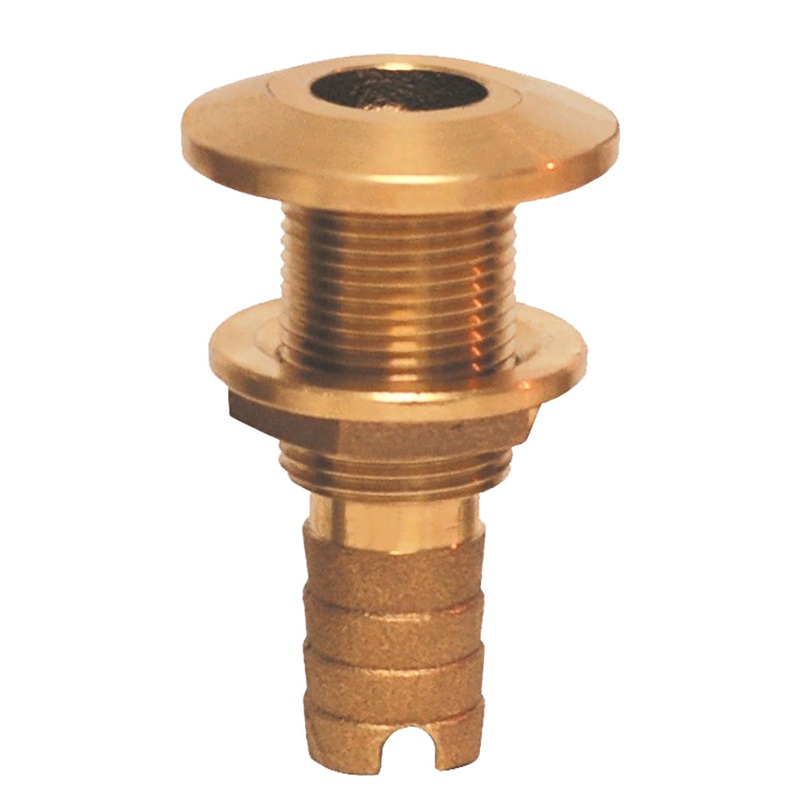 GROCO Bronze Hose Barb Thru-Hull Fitting – 1-1/8 [HTH-1125]