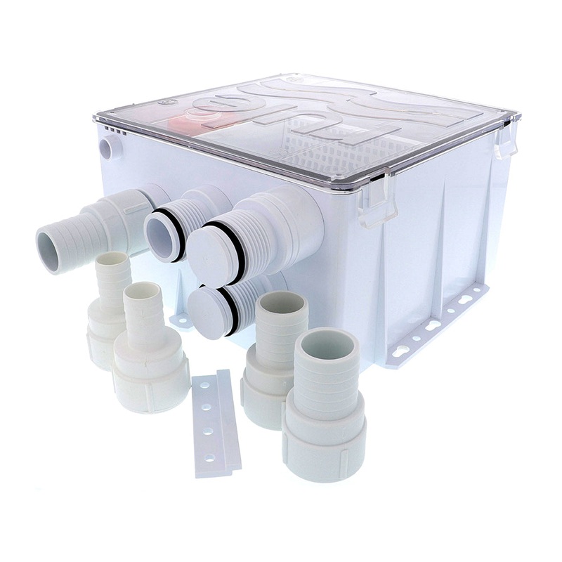 Rule Shower Drain Box w/1100 GPH Pump – 12V [99B]
