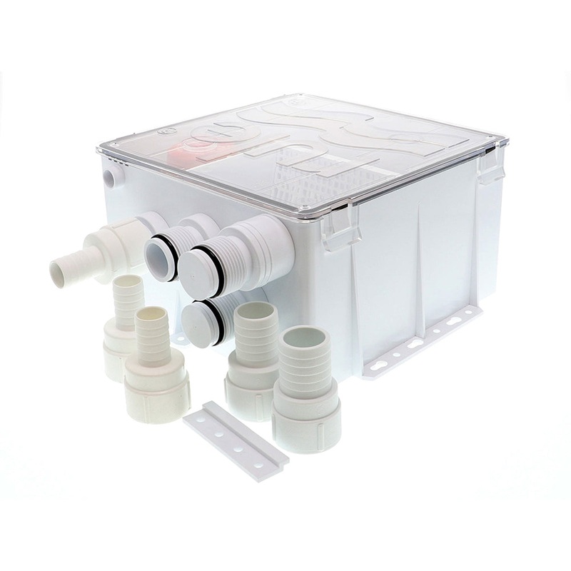 Rule Shower Drain Box w/800 GPH Pump – 12V [98B]