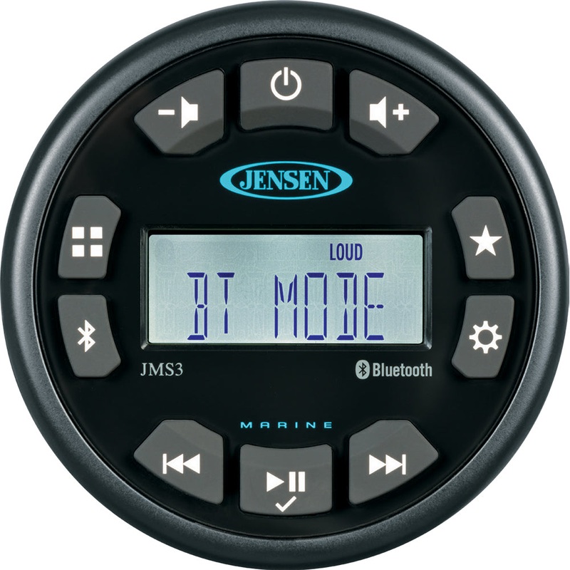 JENSEN JMS3RTL Stereo w/AM/FM/BT – Single Zone [JMS3RTL]