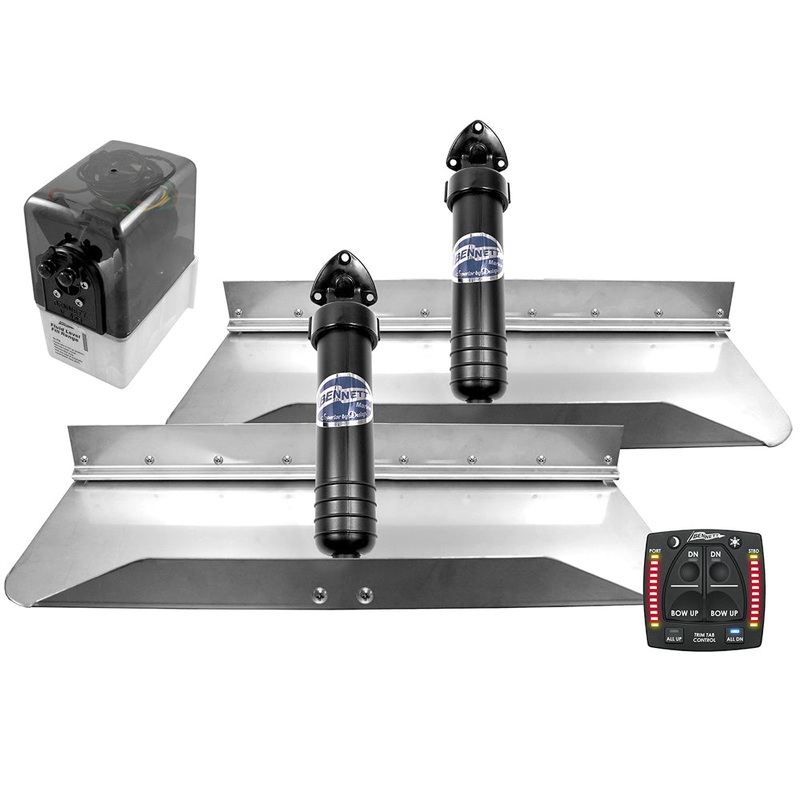 Bennett Marine 24×9 Hydraulic Trim Tab System w/One Box Indication [249OBI]