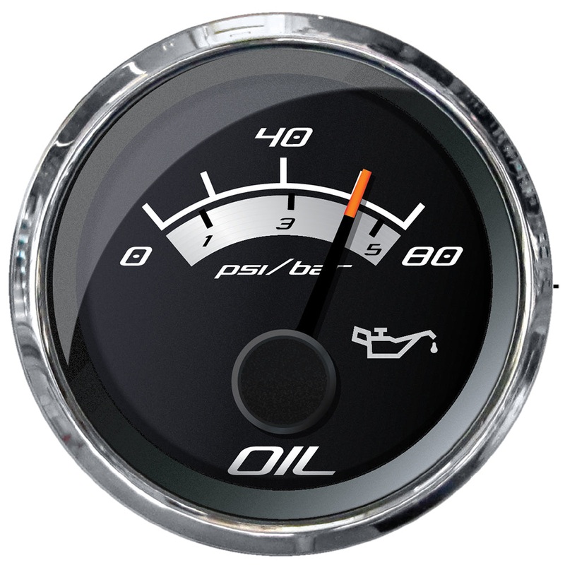 Faria Platinum 2 Oil Pressure Gauge – 80 PSI [22024]