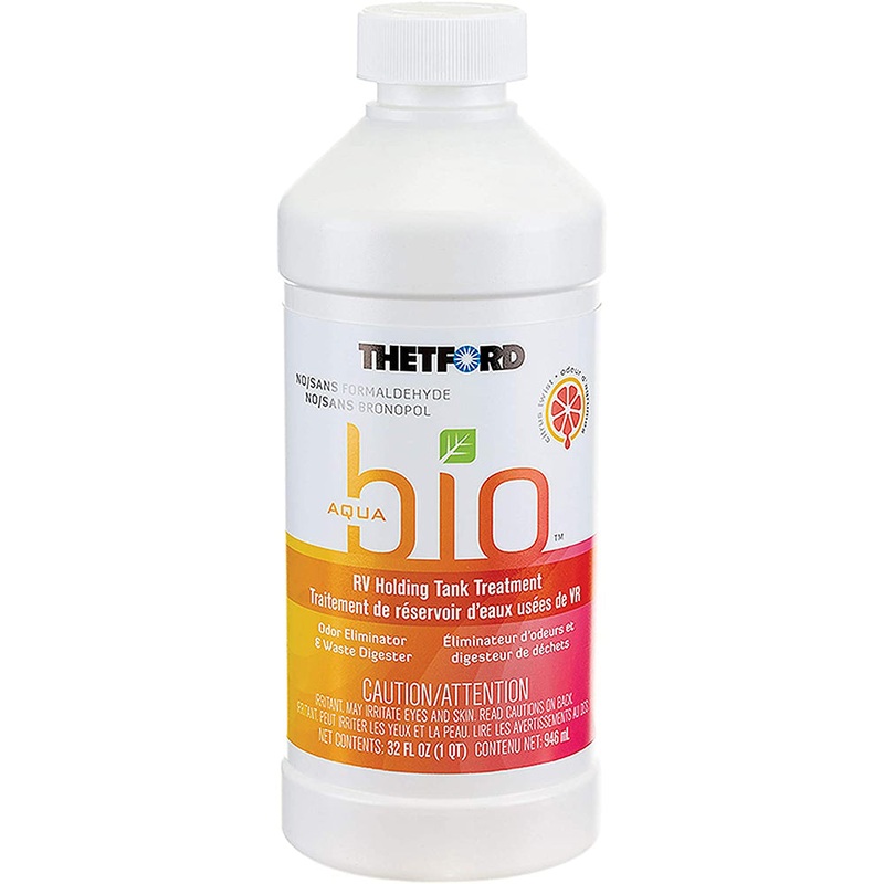 Thetford AquaBio RV Holding Tank Treatment – Citrus Twist Scent – Formaldehyde Free – 32oz [96607]