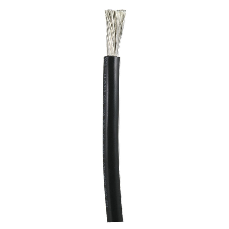 Ancor Tinned Copper Battery Cable, 3/0 AWG (81mm2) – Black – Sold By The Foot [1180-FT]