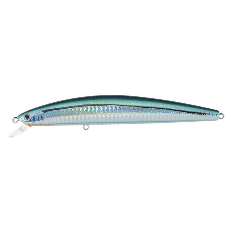 Daiwa Salt Pro Minnow – 5-1/8 – Floating – Laser Green Shine [DSPM13F13]
