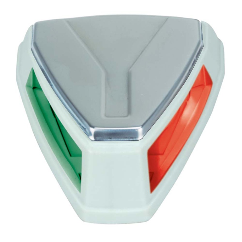 Perko 12V LED Bi-Color Navigation Light – White/Stainless Steel [0655001WHS]