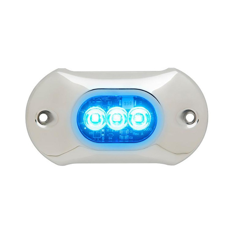 Attwood LightArmor HPX Underwater Light – 3 LED  Blue [66UW03B-7]