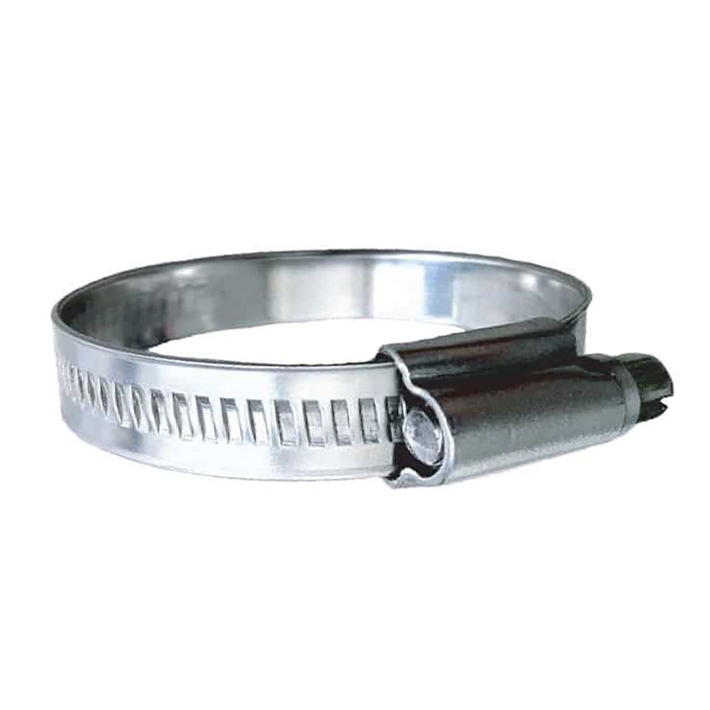 Trident Marine 316 SS Non-Perforated Worm Gear Hose Clamp – 15/32 Band – (1-3/4  2-1/4) Clamping Range – 10-Pack – SAE Size 28 [710-1121]