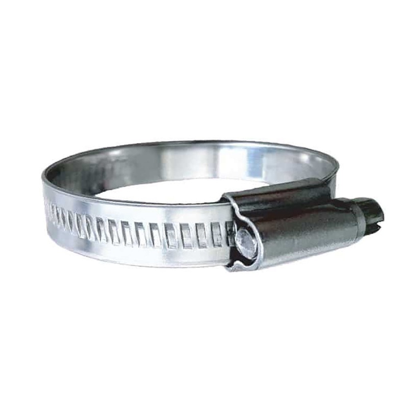 Trident Marine 316 SS Non-Perforated Worm Gear Hose Clamp – 15/32 Band – (7/8  1-1/4) Clamping Range – 10-Pack – SAE Size 12 [710-0341]