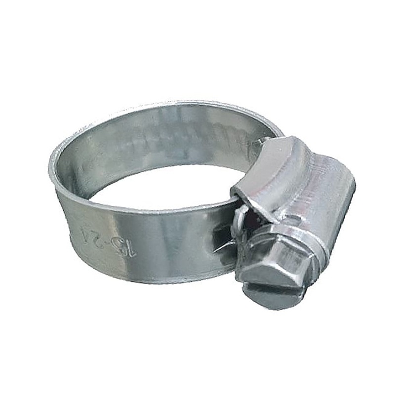 Trident Marine 316 SS Non-Perforated Worm Gear Hose Clamp – 3/8 Band – 11/32-25/32 Clamping Range – 10-Pack – SAE Size 6 [705-0381]