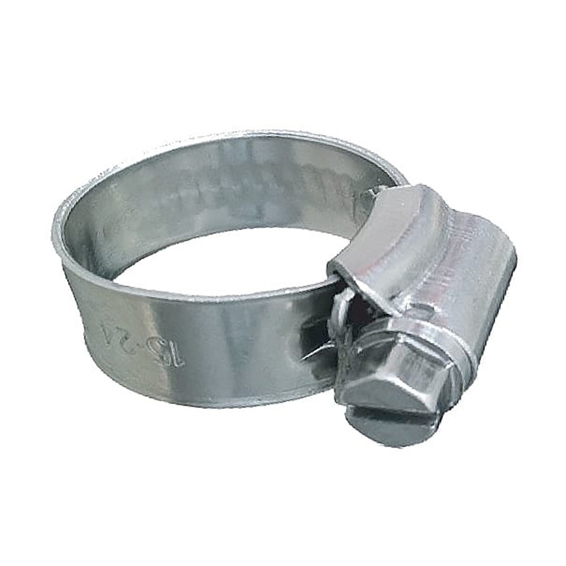Trident Marine 316 SS Non-Perforated Worm Gear Hose Clamp – 3/8 Band – (5/16  9/16) Clamping Range – 10-Pack – SAE Size 3 [705-0141]