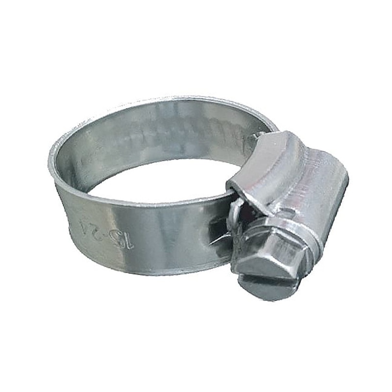 Trident Marine 316 SS Non-Perforated Worm Gear Hose Clamp – 3/8 Band – 5/815/16 Clamping Range – 10-Pack – SAE Size 8 [705-0121]